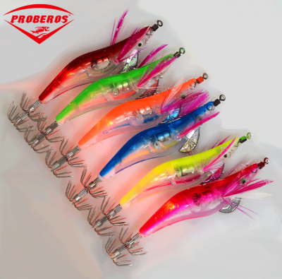 Matsumoto 6-color electronic shrimp 2.5# luminous lure, e-commerce fishing gear, box-packed flashing bait